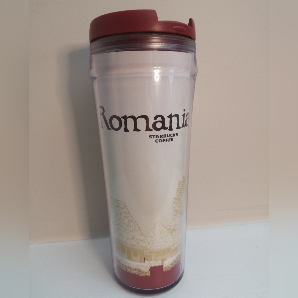Starbucks 2004 Romania Travel Tumbler "Are You Here" Series (Rare)